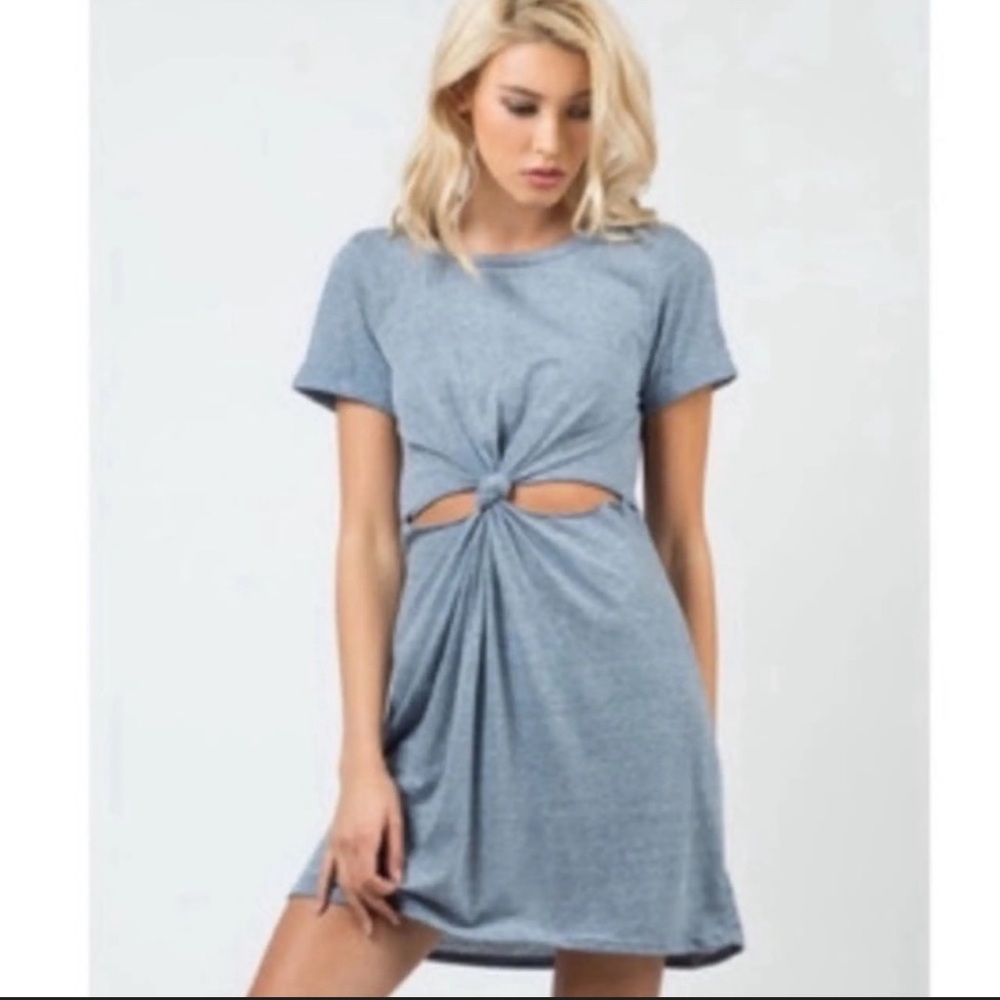 Urban Outfitters Honey Punch Keyhole T-shirt Dress